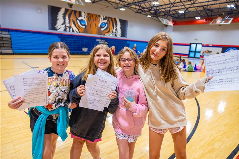 Westwood Elementary students sing